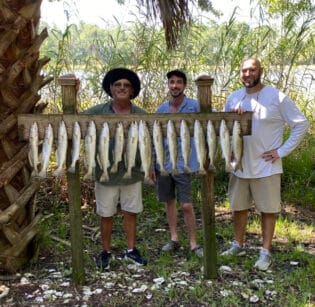 Family after fishing charter