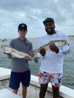 Happy anglers after charter