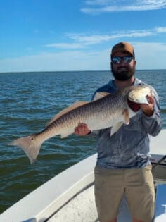 Huge redfish caught on charter